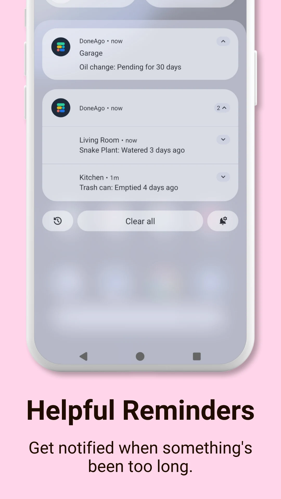 Last Time Tracker – DoneAgo screenshot